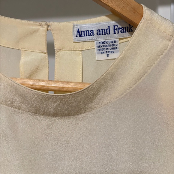 VTG Anna And Frank 100% Silk Blouse - Picture 2 of 4